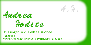 andrea hodits business card